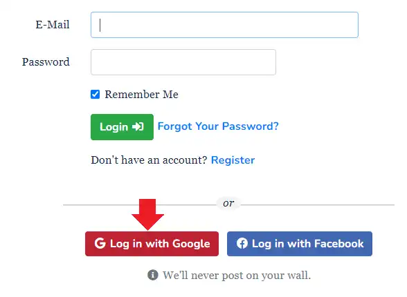 Login with Google 