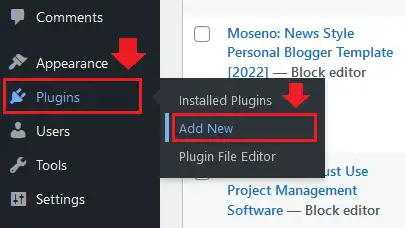 Click on Add New Plugin