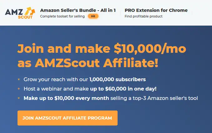 Best Amazon Seller Tools - AMZScout Affiliate Program