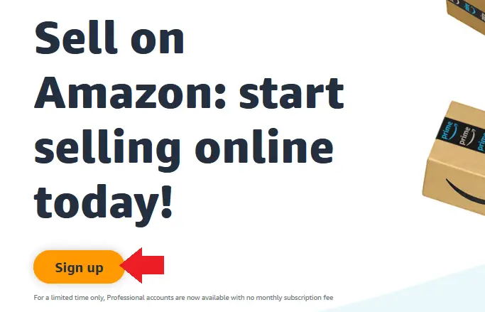 Amazon Saudi Arabia Seller Account Creation Page