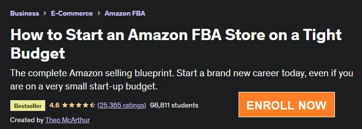 Course: How to Start an Amazon FBA Store on a Tight Budget