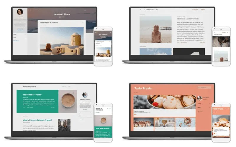 Responsive Blogger templates examples