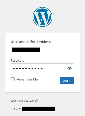 Login to your WordPress Admin Section