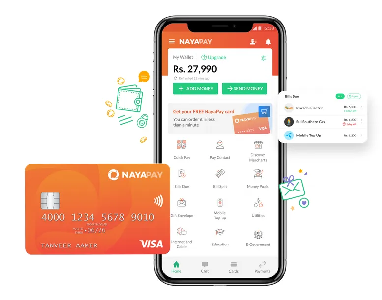 Use NayaPay Visa Debit Card to make Amazon payments in Pakistan