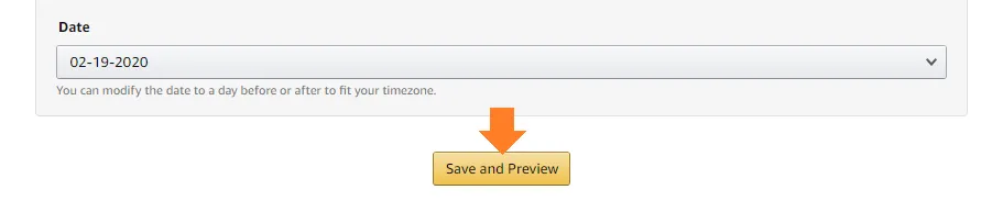 Click Save and Preview
