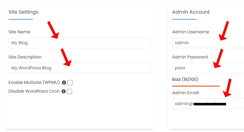 Set up site and admin settings Set up site and admin settings