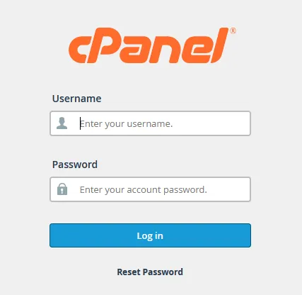Login to your cPanel (Control Panel) account