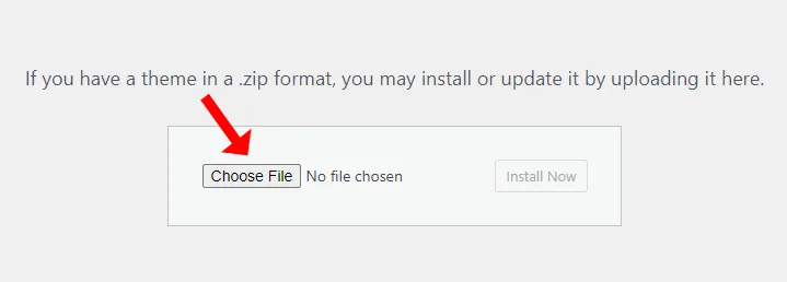 Click the Choose File button. Click the Choose File button.