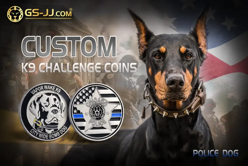 Custom K9 Challenge Coins Custom K9 Challenge Coins