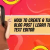 how to create tumblr blog post
