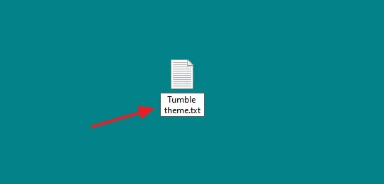 Give it a meaningful name to text file something like "Tumblr theme" and open it.