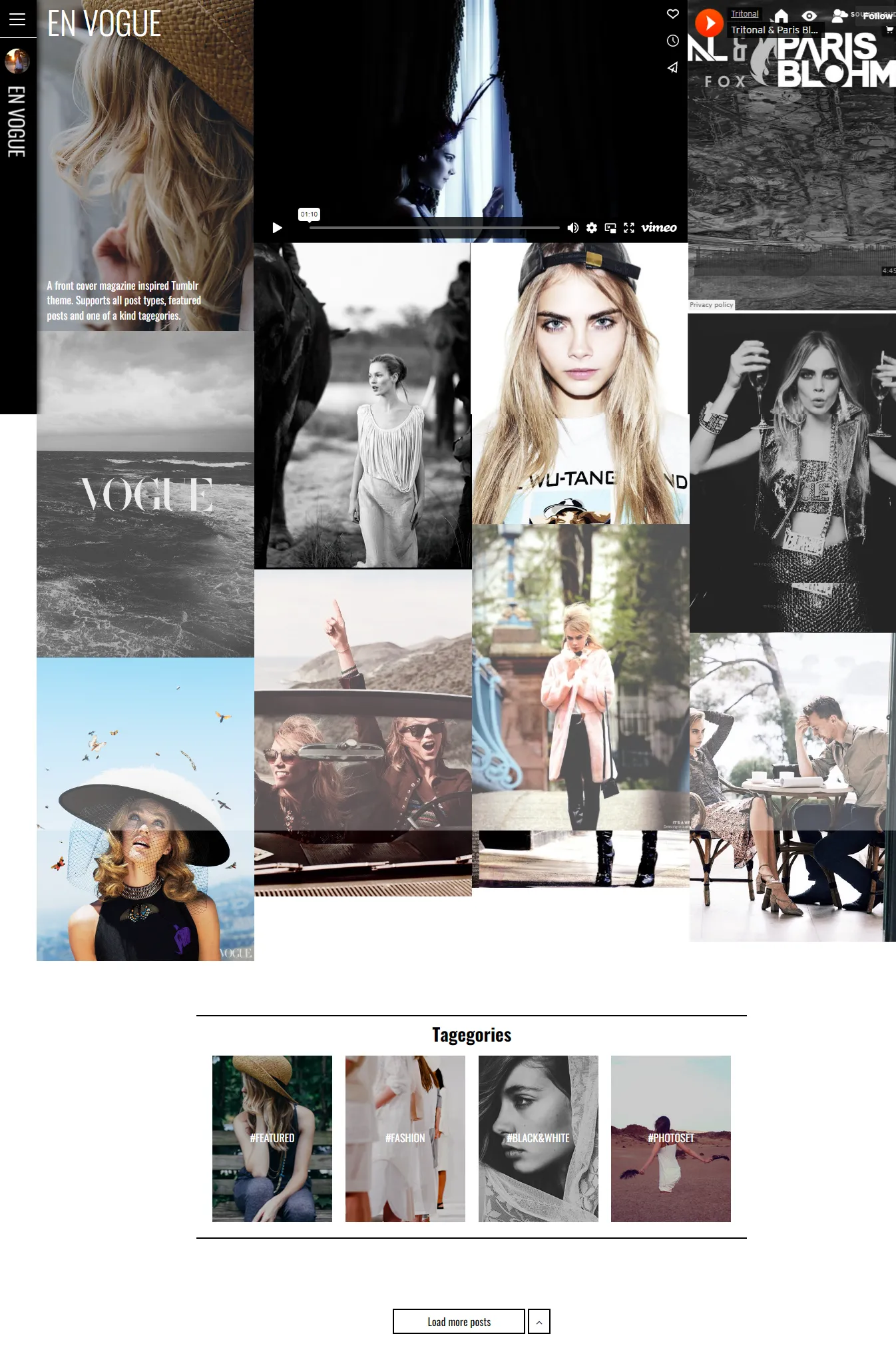 EN Vogue Artistic Influence Tumblr theme