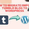 How to Migrate Tumblr Blog to WordPress