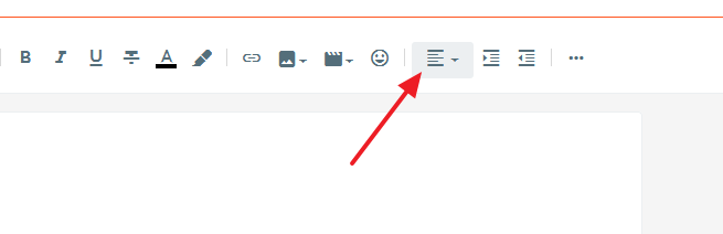 Click the "Text Align" icon to expand options.