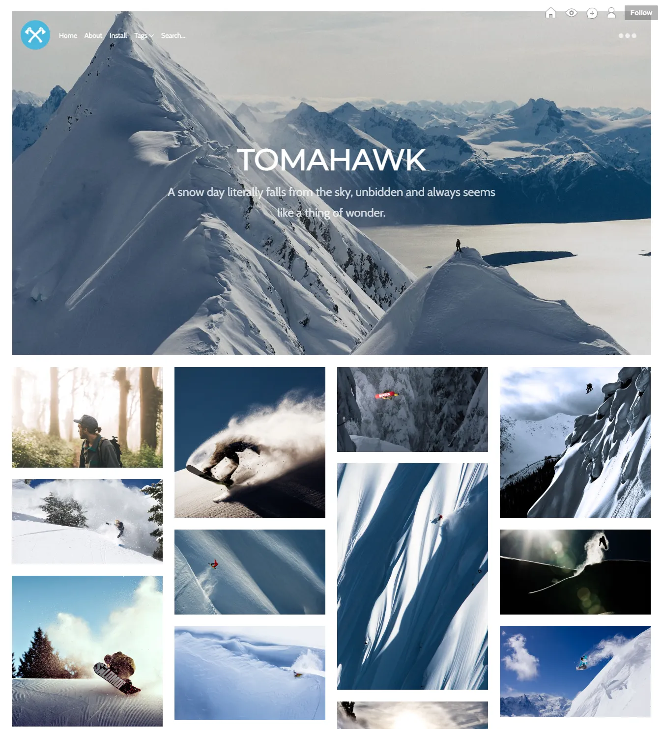 Safe As Milk Co Tumblr themes good for Text, Photo, Graphic, Art and Portfolio style blogs