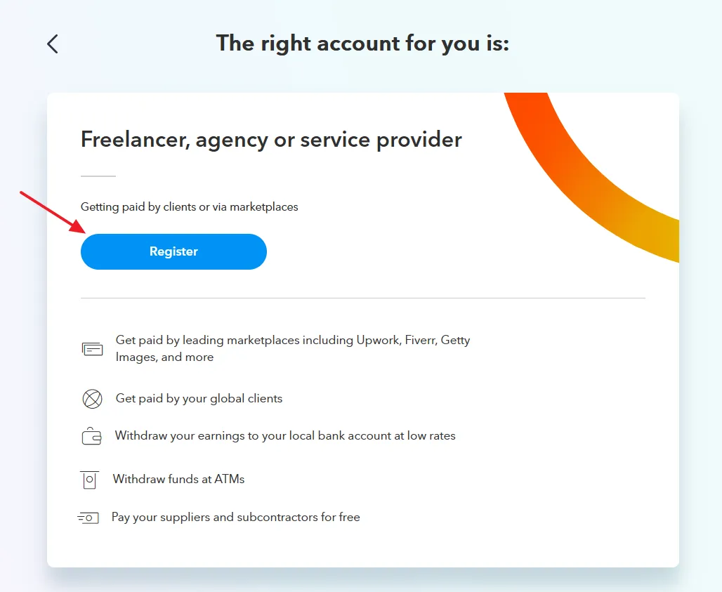 Click the "REGISTER" button to begin the Sign-Up process. Click the "REGISTER" button to begin the Sign-Up process.
