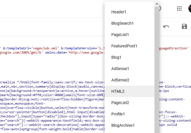 Choose the widget from the list. Choose the widget from the list.