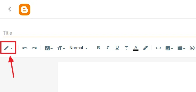 Click the Edit Icon (Pencil) on HTML Editor to change its view from Compose to HTML. 