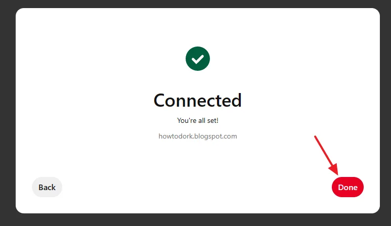 You can see that the Blogger domain is Connected. It means your Blogger blog has been verified.