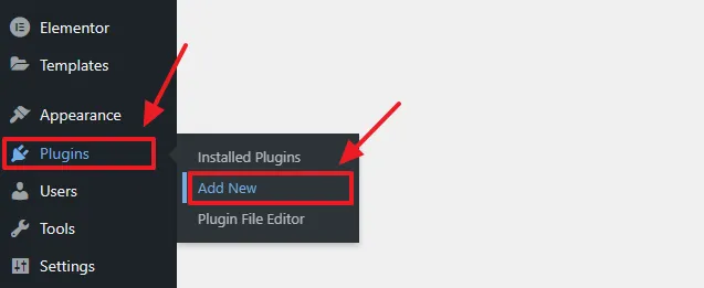 Go to Plugins from your WordPress sidebar and click on the Add New.