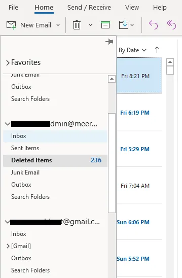 Expand the Email Address to which you imported the emails from the .PST file, and check whether they have been imported or not. Expand the Email Address to which you imported the emails from the .PST file, and check whether they have been imported or not.