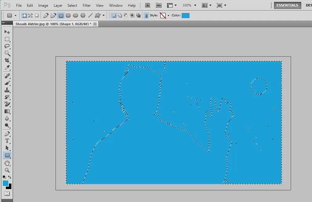 Create a Rectangle over the picture. Create a Rectangle over the picture.