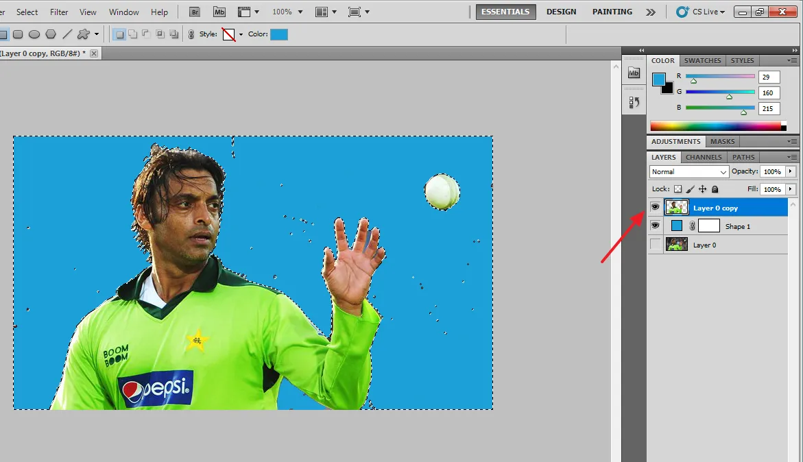 The Copied Layer will be moved to top. The Copied Layer will be moved to top.