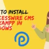 How to Install ProcessWire CMS on XAMPP in Windows featured