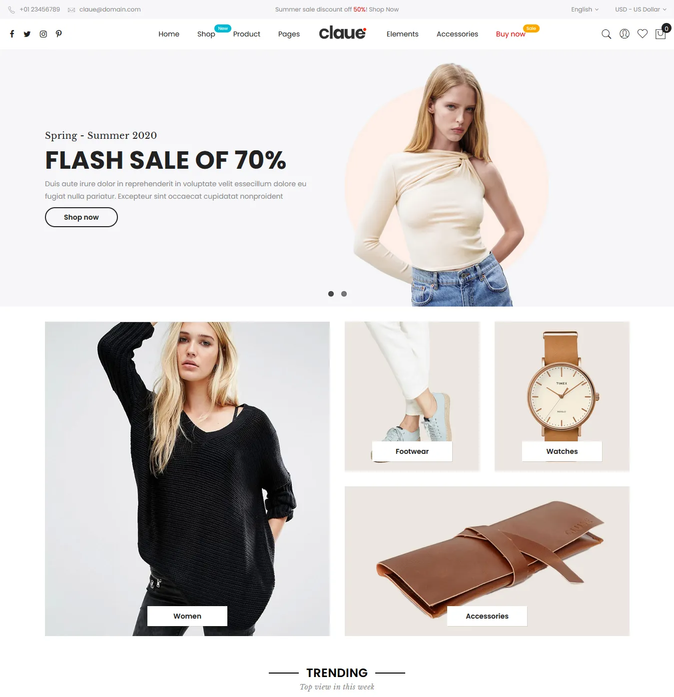 Clause Fashion Magento Theme