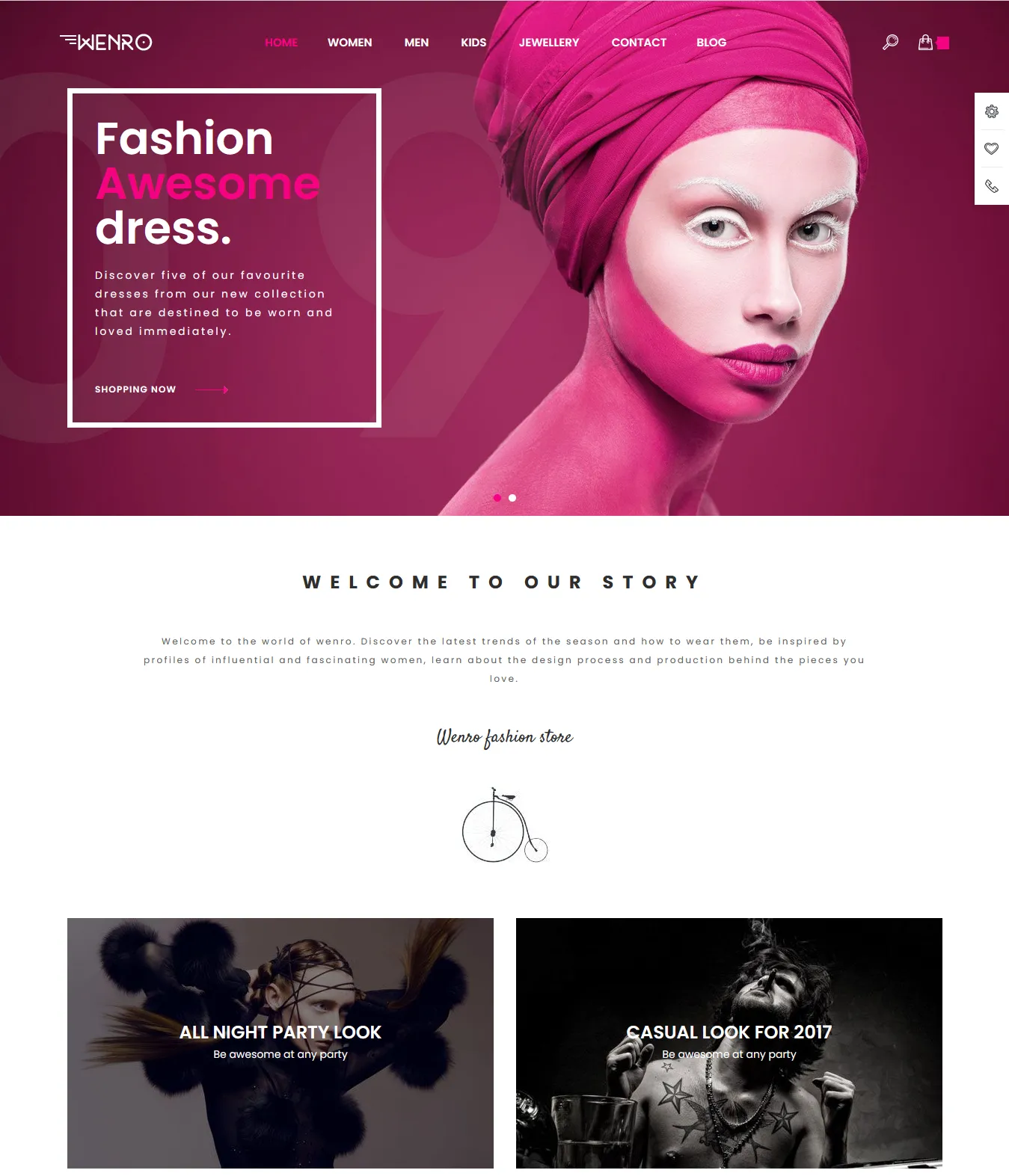 Wenro is an extremely modern, attractive, and unique multi-purpose fashion Magneto theme with 16+ homepage layouts