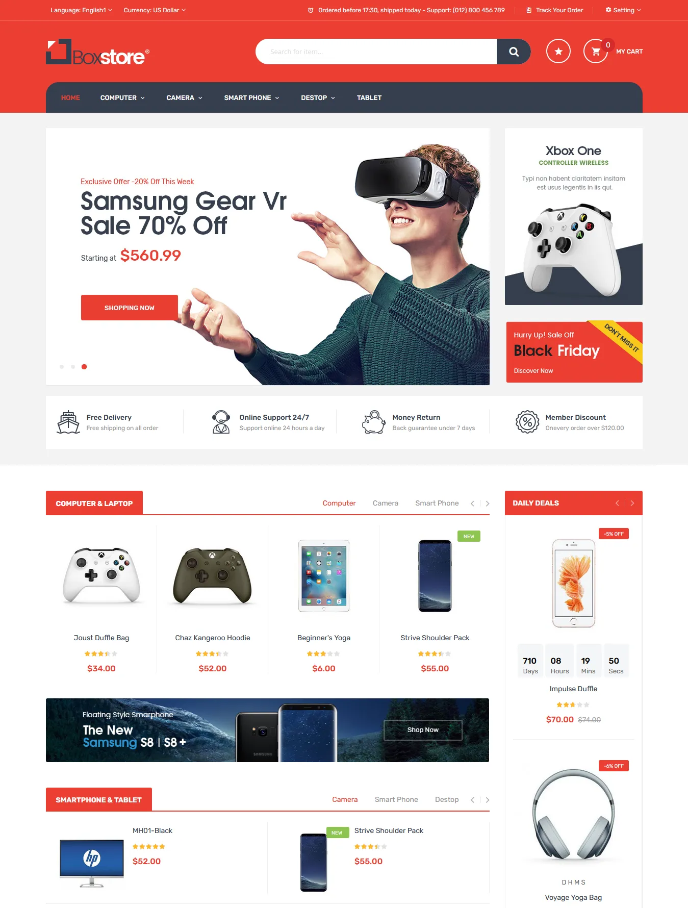 BoxStore is an elegant, modern, multipurpose and multistore Magento theme ideal for digital, construction & organic stores