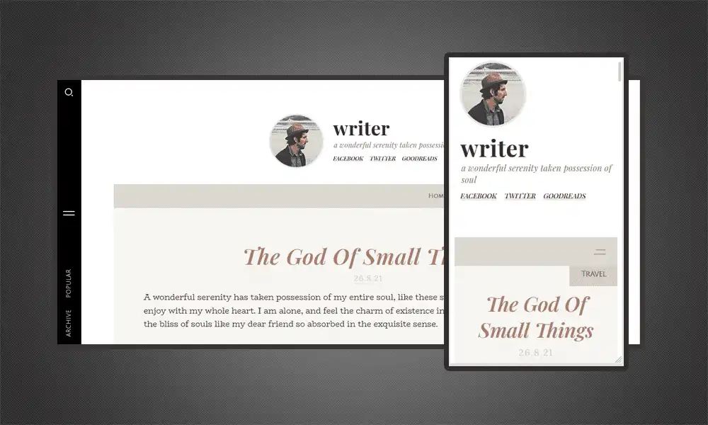 Best Personal Blogger Template For Writers featured