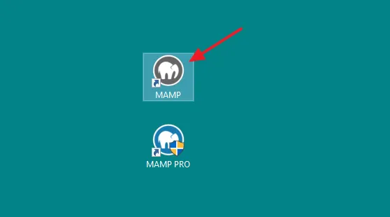 Click on the MAMP shortcut.