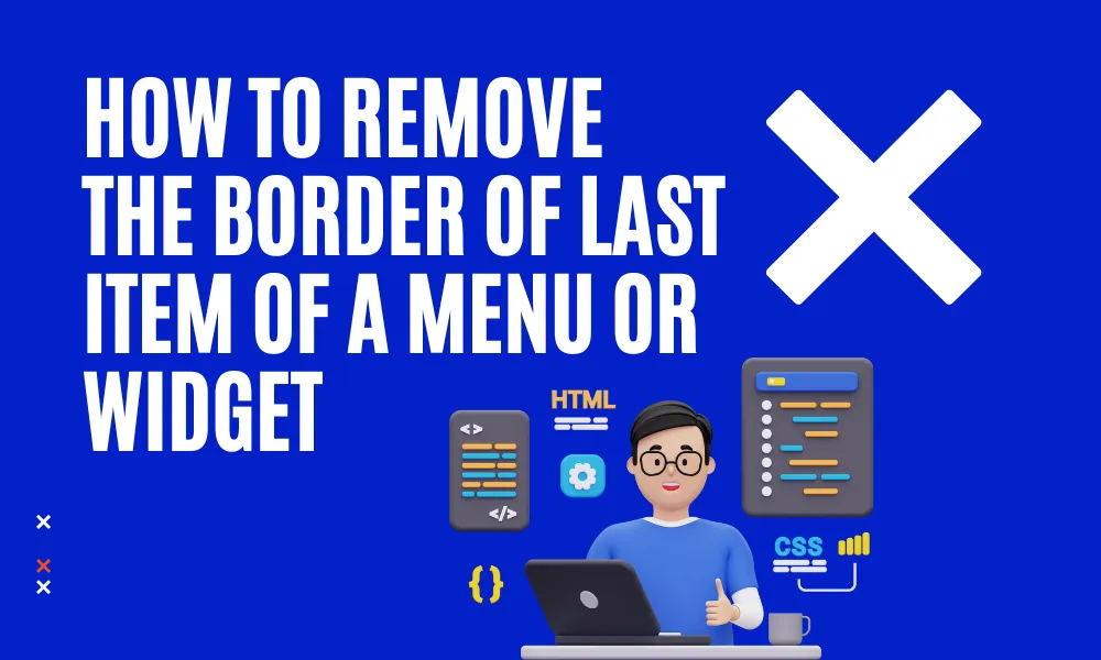 How to Remove the Border of Last Item of a Menu or Widget