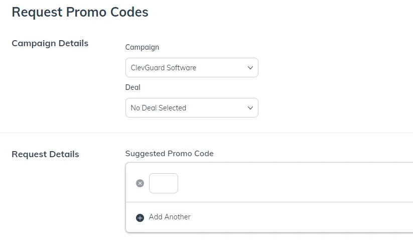 Choose a Campaign. Choose the Deal for which you want to offer promo code