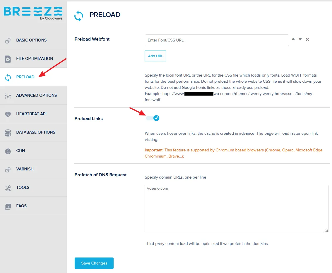 Preload Feature on Breeze Cache Plugin to optimize the content load Preload Feature on Breeze Cache Plugin to optimize the content load