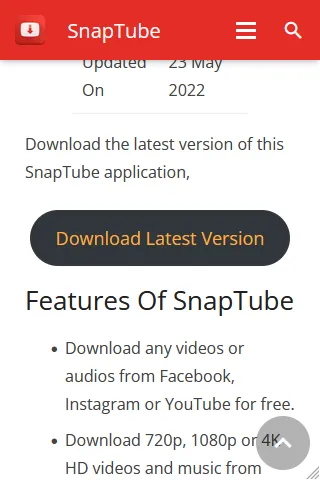 Download the SnapTube video downloader