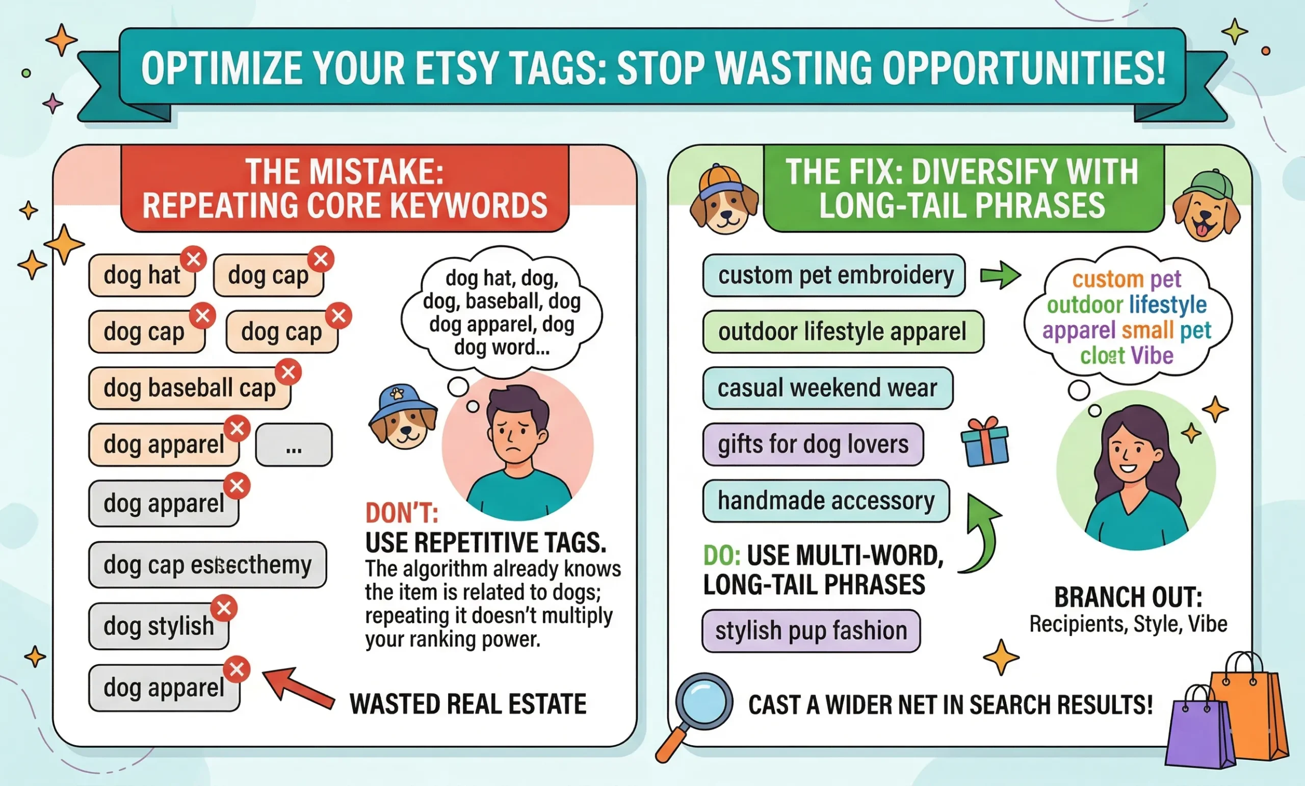 Wasting Your 13 Tags on Repetition