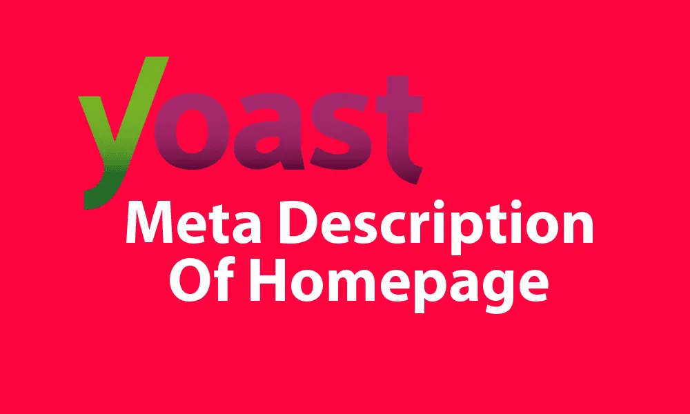 Yoast Meta Description of Homepage Not Showing In Google