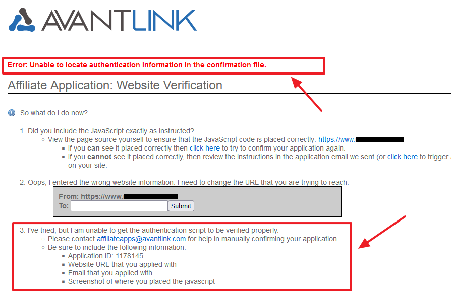 If you do all the things accordingly, but still get Error: Unable to locate authentication information in the confirmation file, then follow the Step 3 instructions